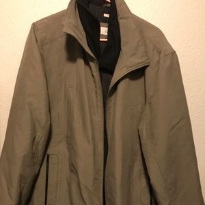 Perry Ellis Microfiber Tan & Black Jacket Men’s XL
